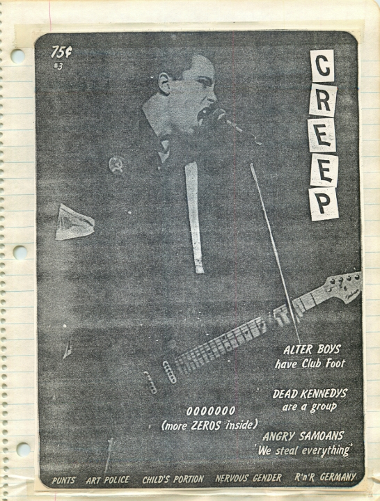 ANGRY SAMOANS Metal Mike Scrapbook 1980 – P.J. Galligan on Lead Guitar Page 04